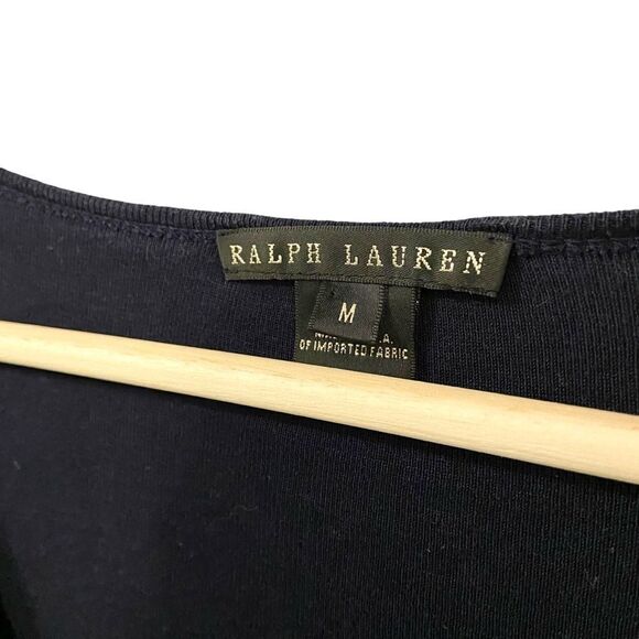 Vintage Ralph Lauren V-neck Long Sleeve Sweater in Size Medium Made in USA - Picture 7 of 8